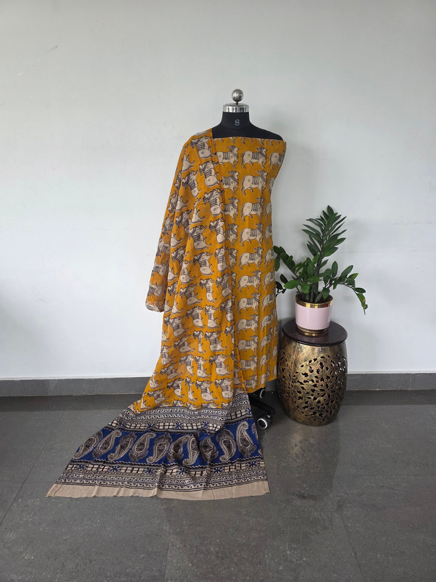 Pure kalamkari cotton salwar set (2 pcs) - AK169