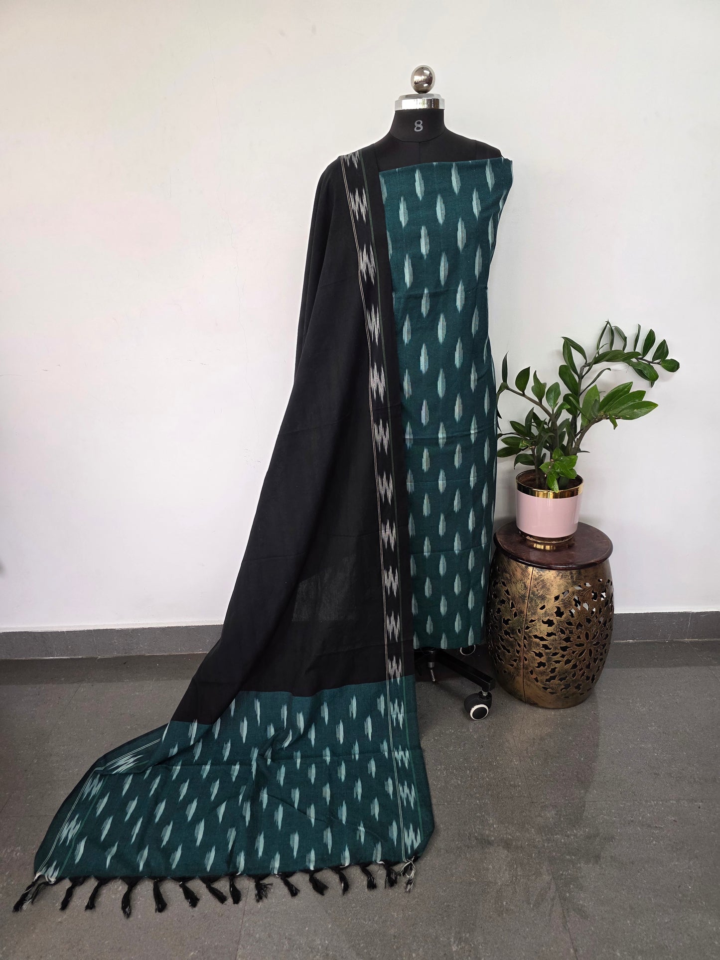 Pochampally ikkat cotton set - KK154