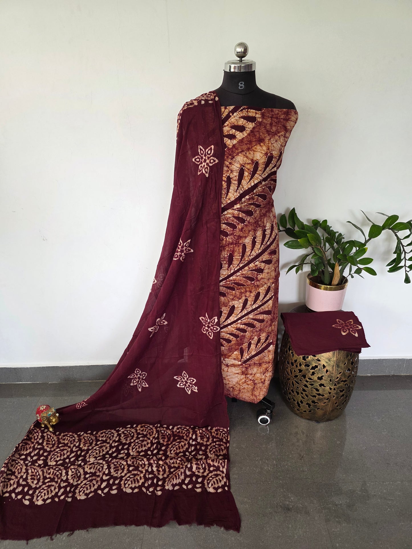 Handcrafted Batik cotton salwar set -BS43