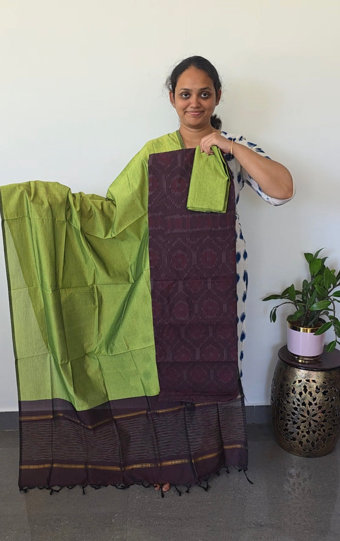 Pochampally full ikkat sico set - SZ258