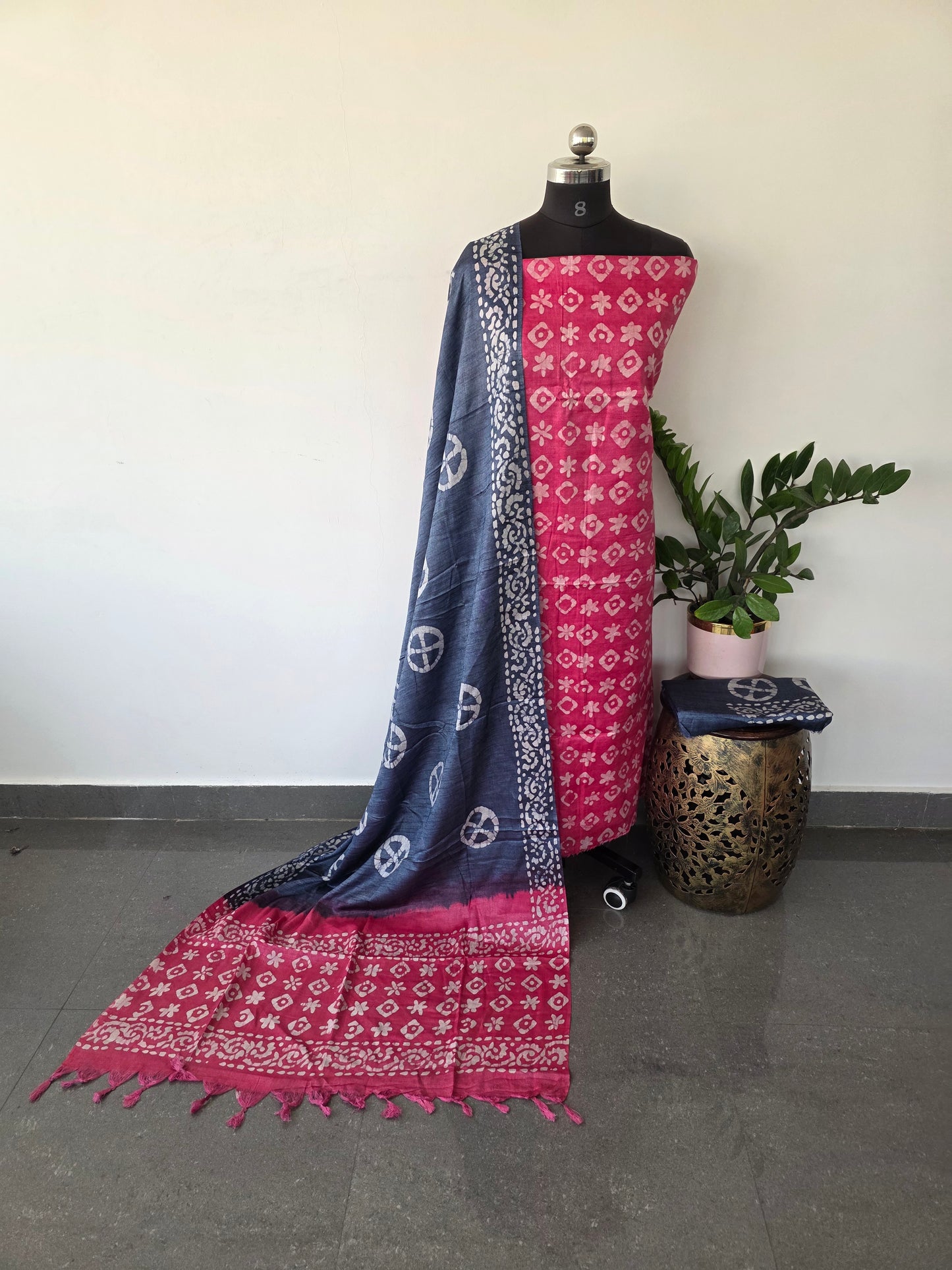Bhagalpuri batik salwar set - BA38