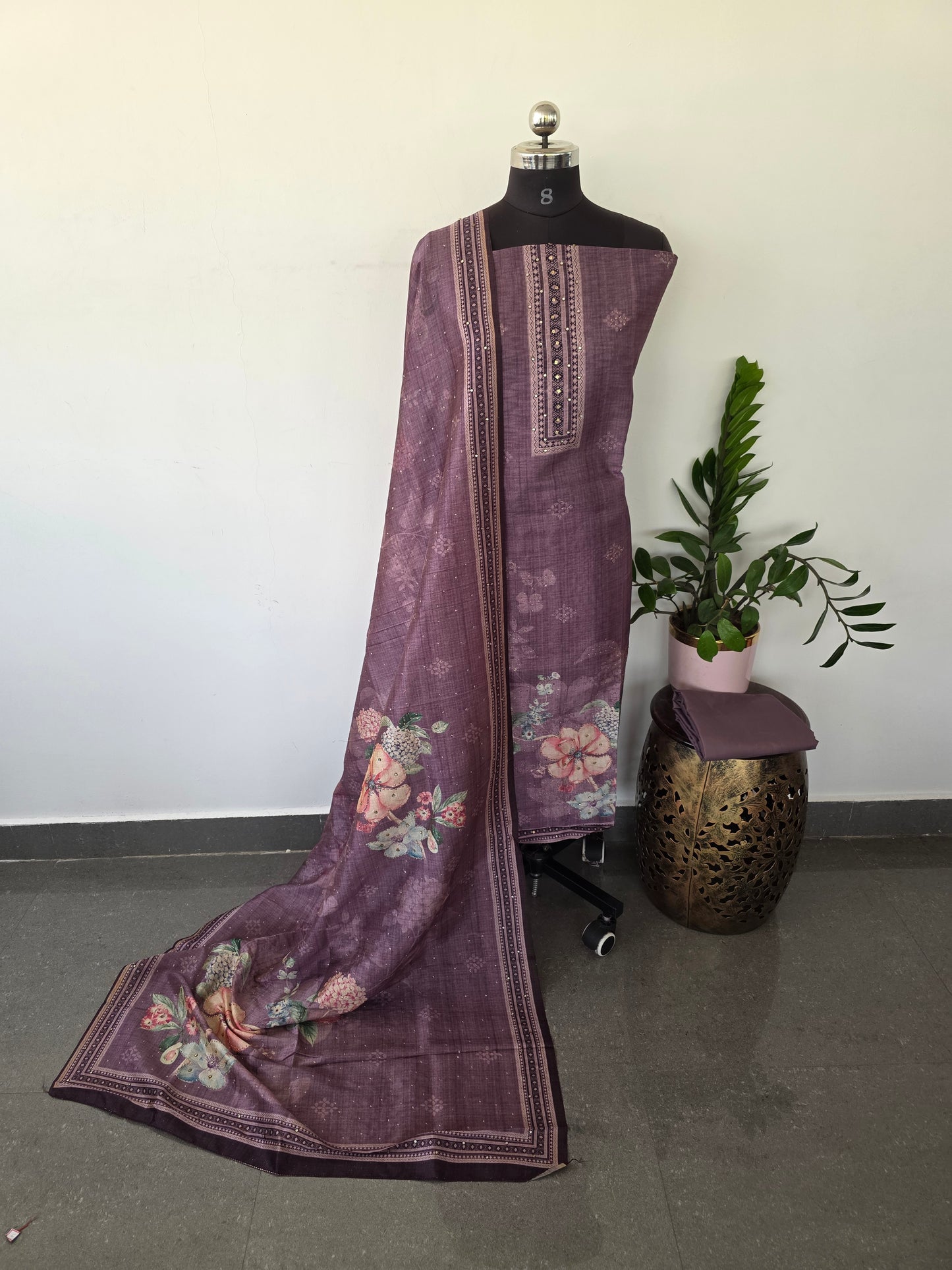 Premium semi tussar silk set - CLA282