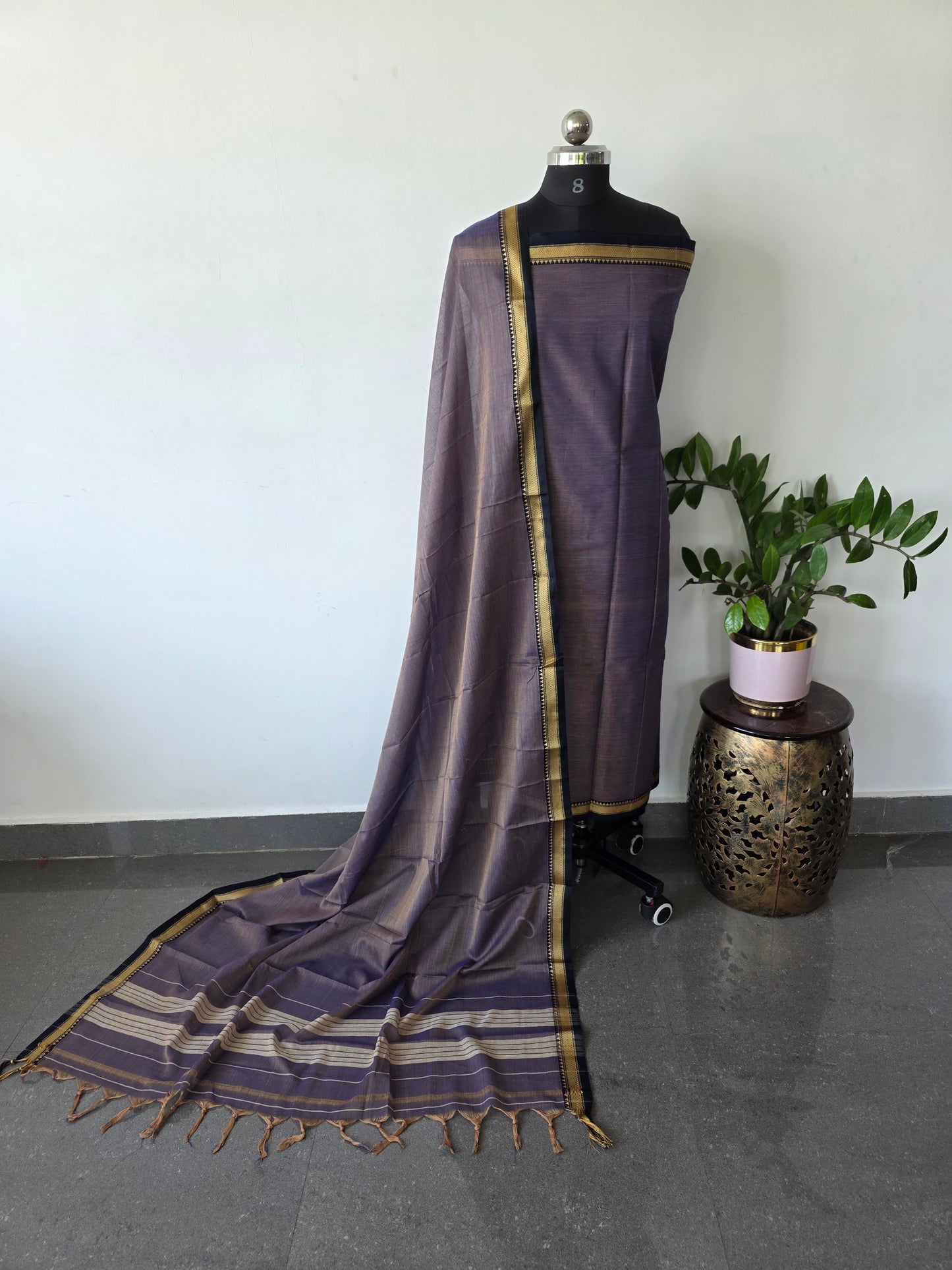 Mercerised narayanapet salwar set (4.5 meters)- NA334