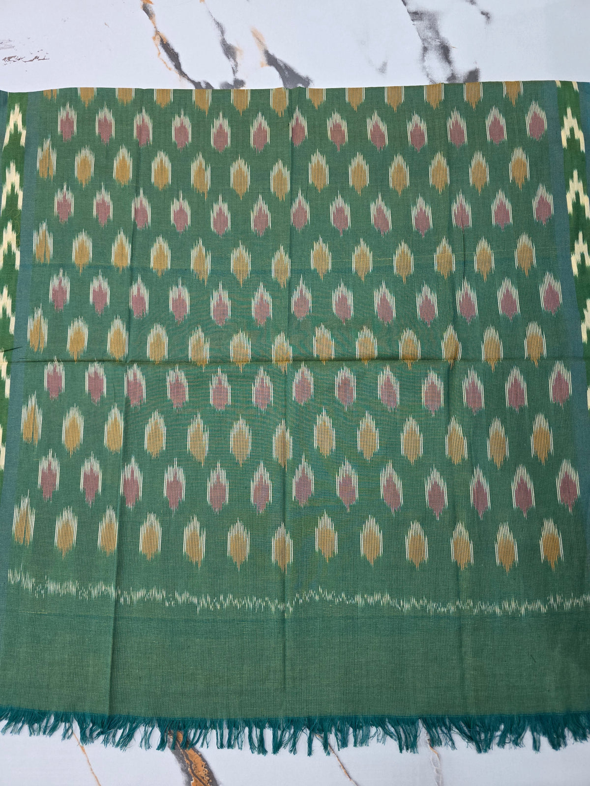 Ikkat cotton stole (2.00 mtrs)- WW732