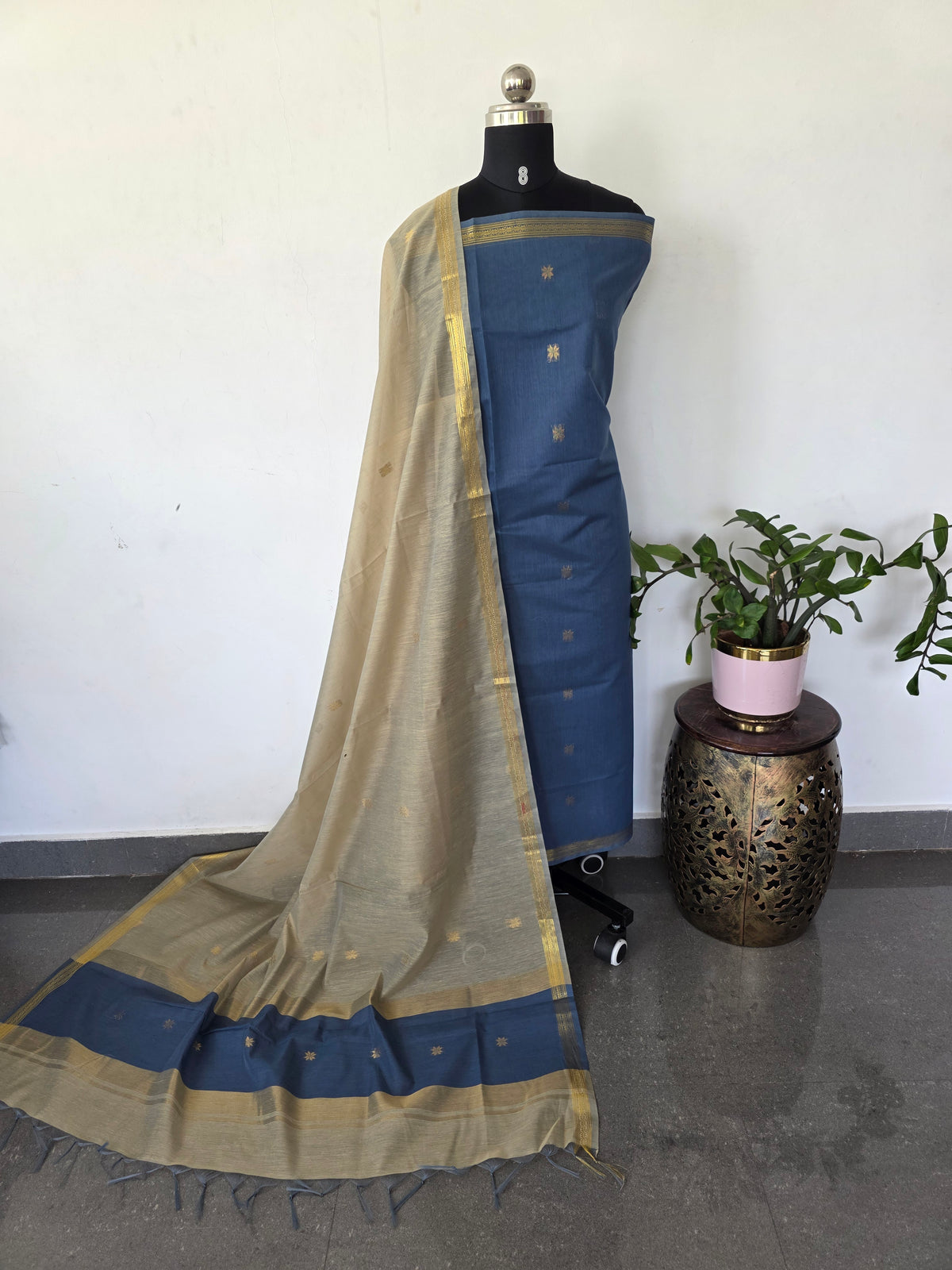 Semi Maheshwari silk salwar set-SM275
