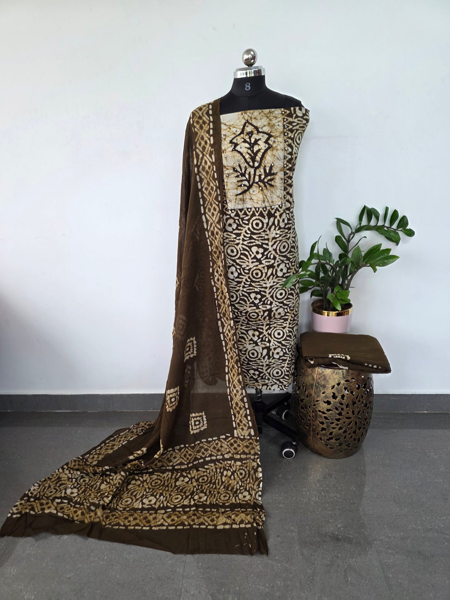 Batik pure cotton salwar set - BA368