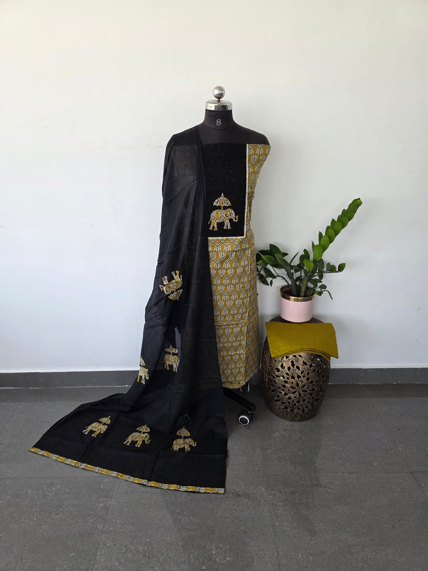 Pure cotton with appliqué work - VC50