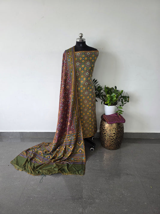 Premium soft Patola silk set - SP30