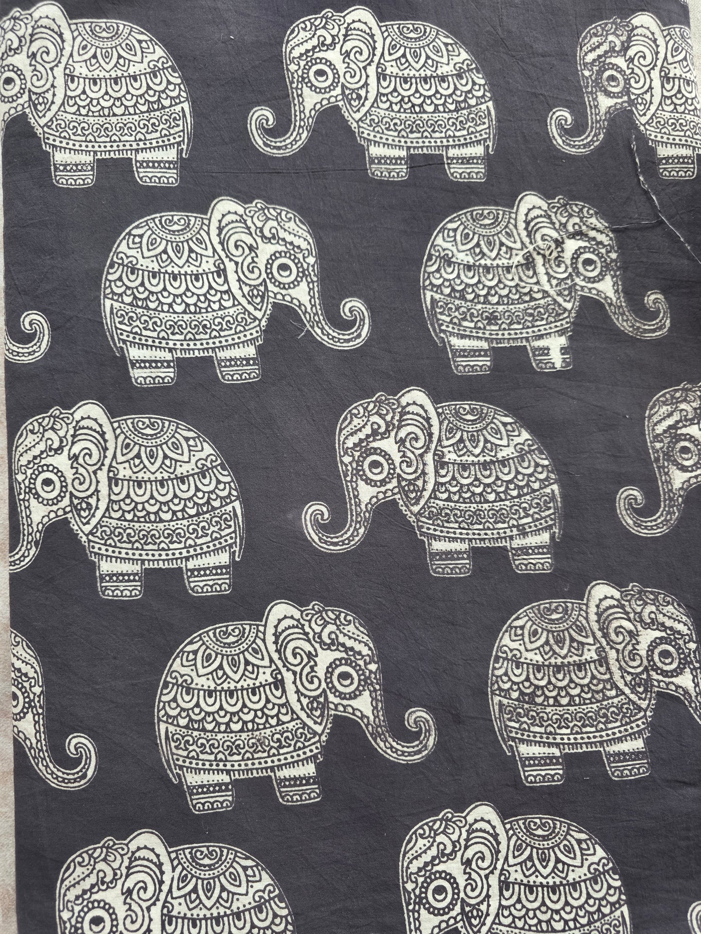 Pure kalamkari cotton running material (1 meter)- KM55