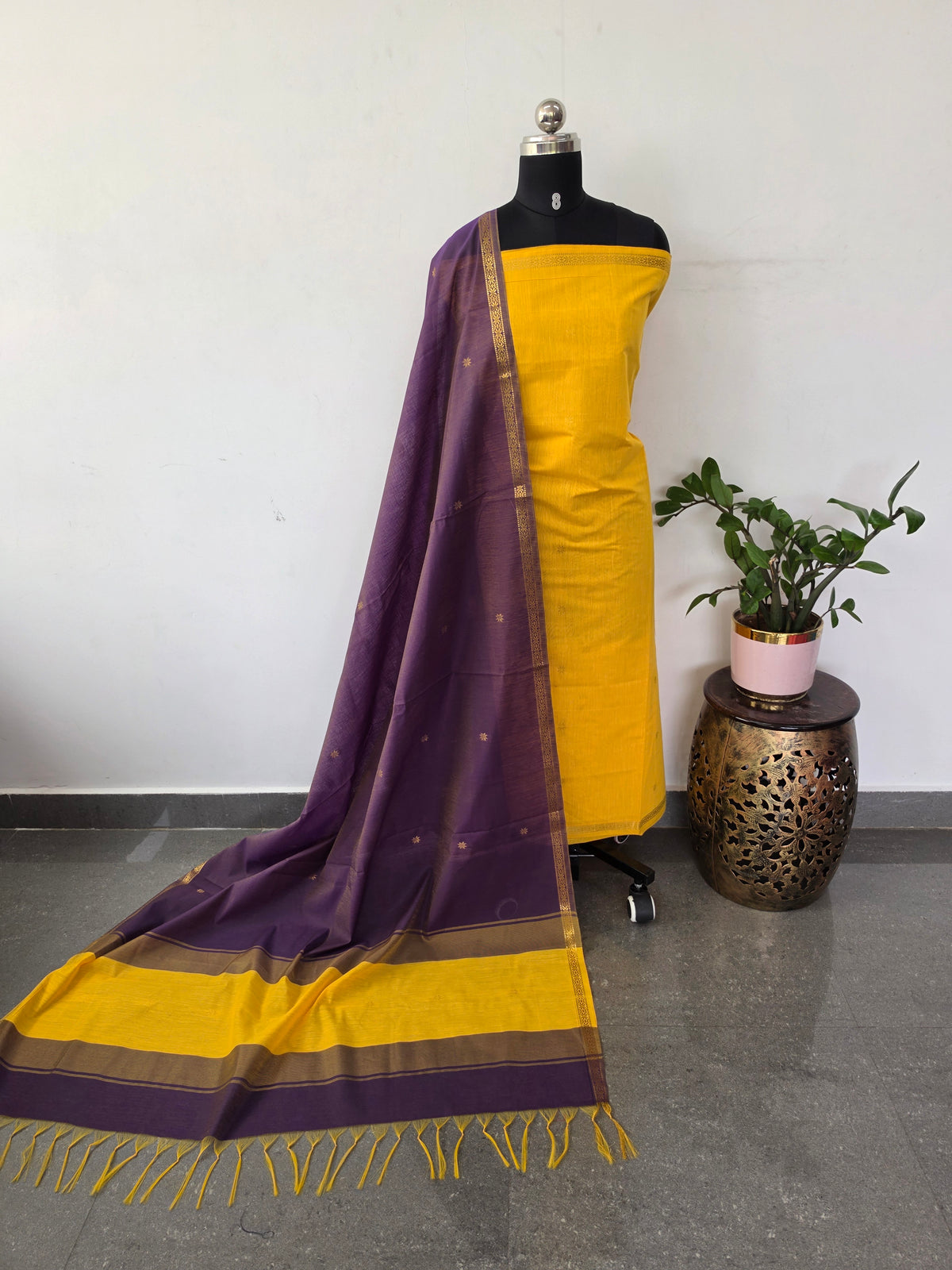 Semi Maheshwari silk set-SM335
