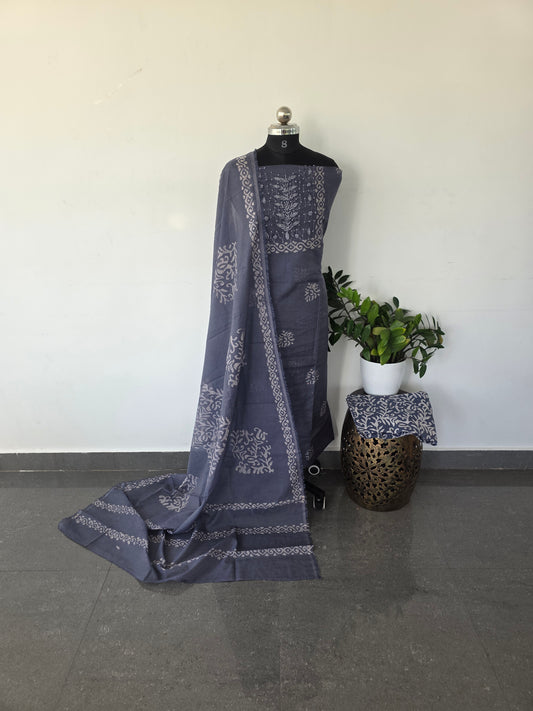 Premium embroidery kota set (2.5 mtrs)- PK4