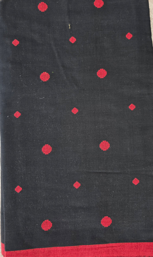 Pure handloom cotton running material (2.50 mtrs) -D4