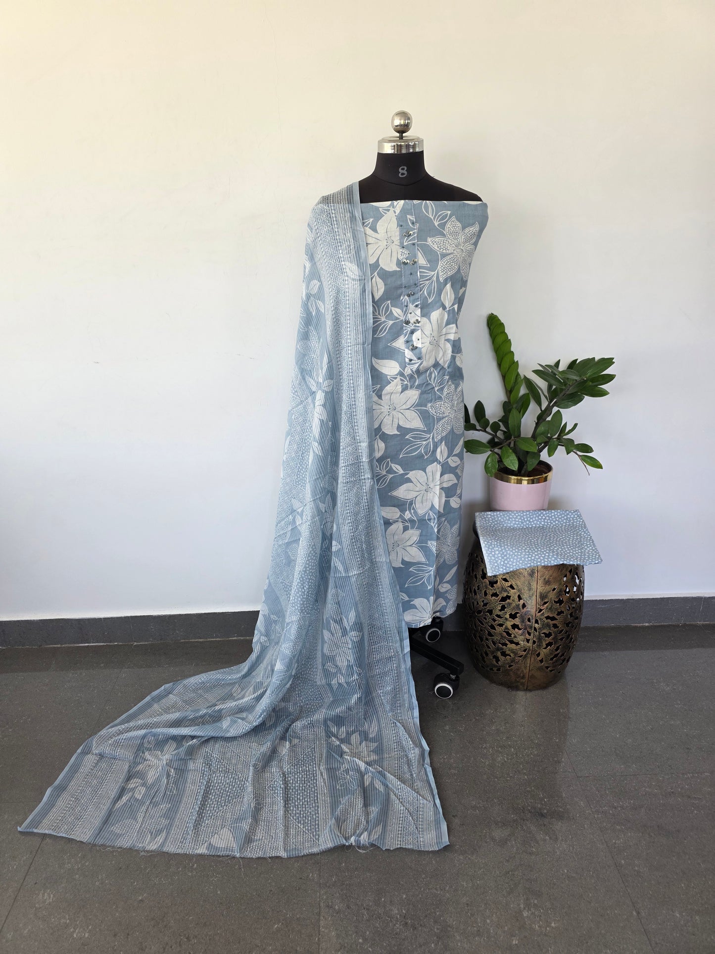 Regular/office wear pure cotton set - RWW17