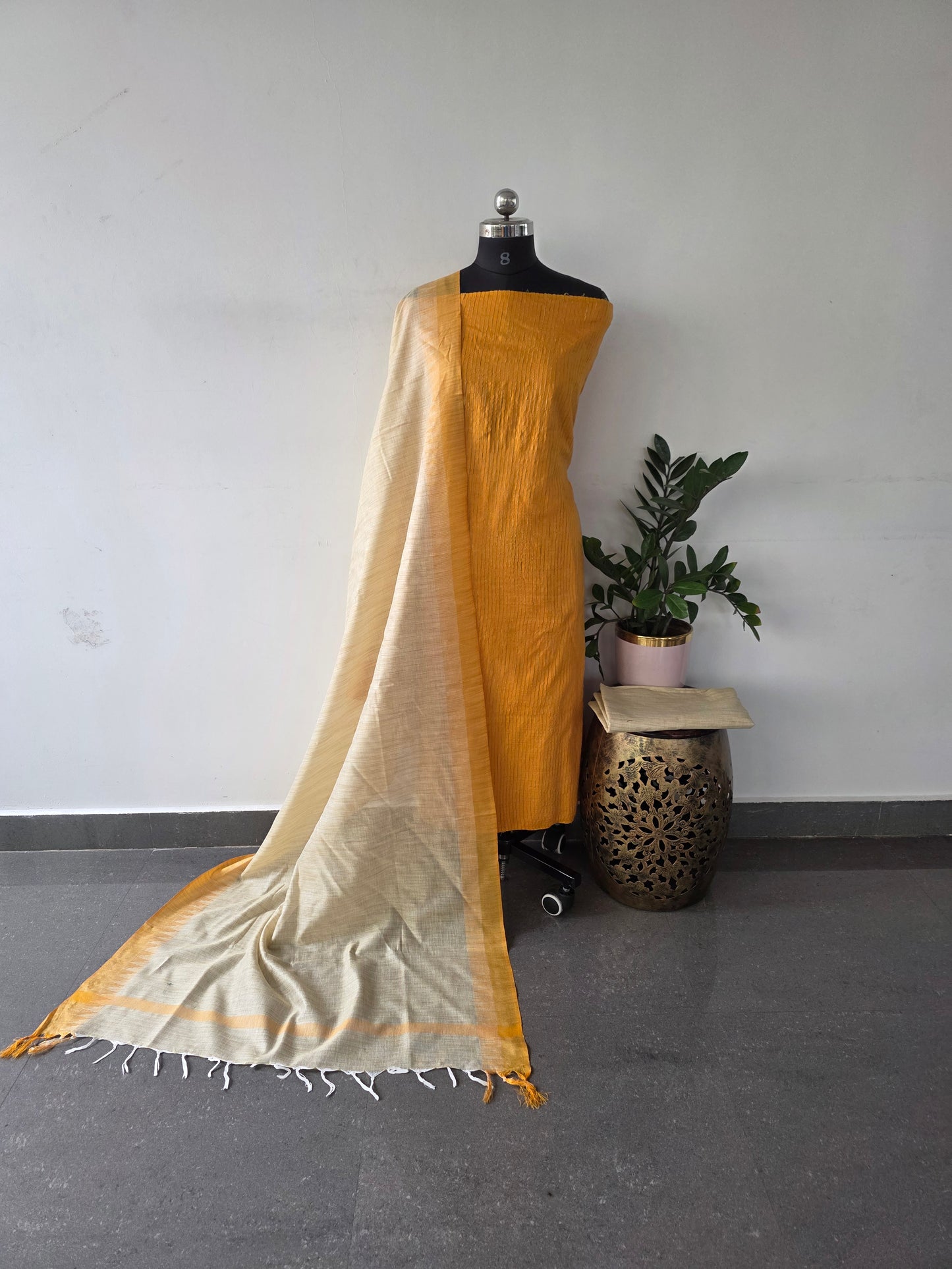 Bhagalpuri katan khadi cotton salwar set - BK8