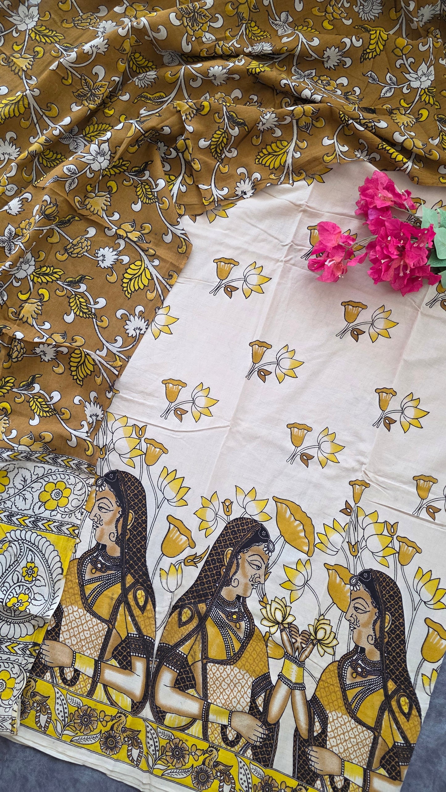 Authentic pure kalamkari cotton set- AK78