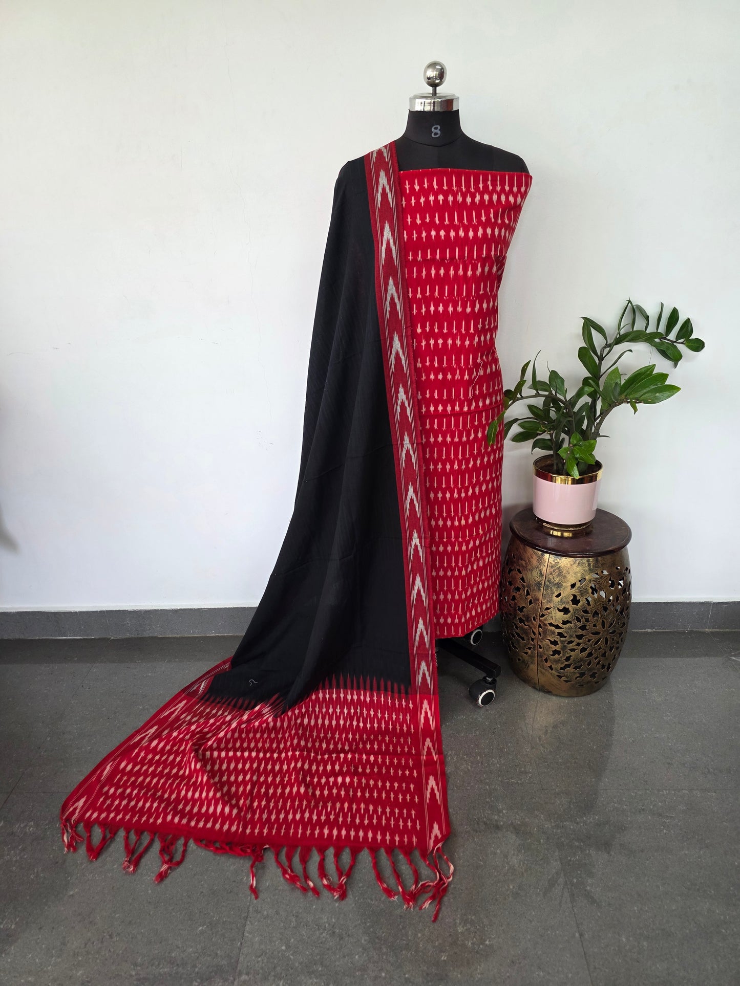 Pochampally ikkat cotton set - KK174