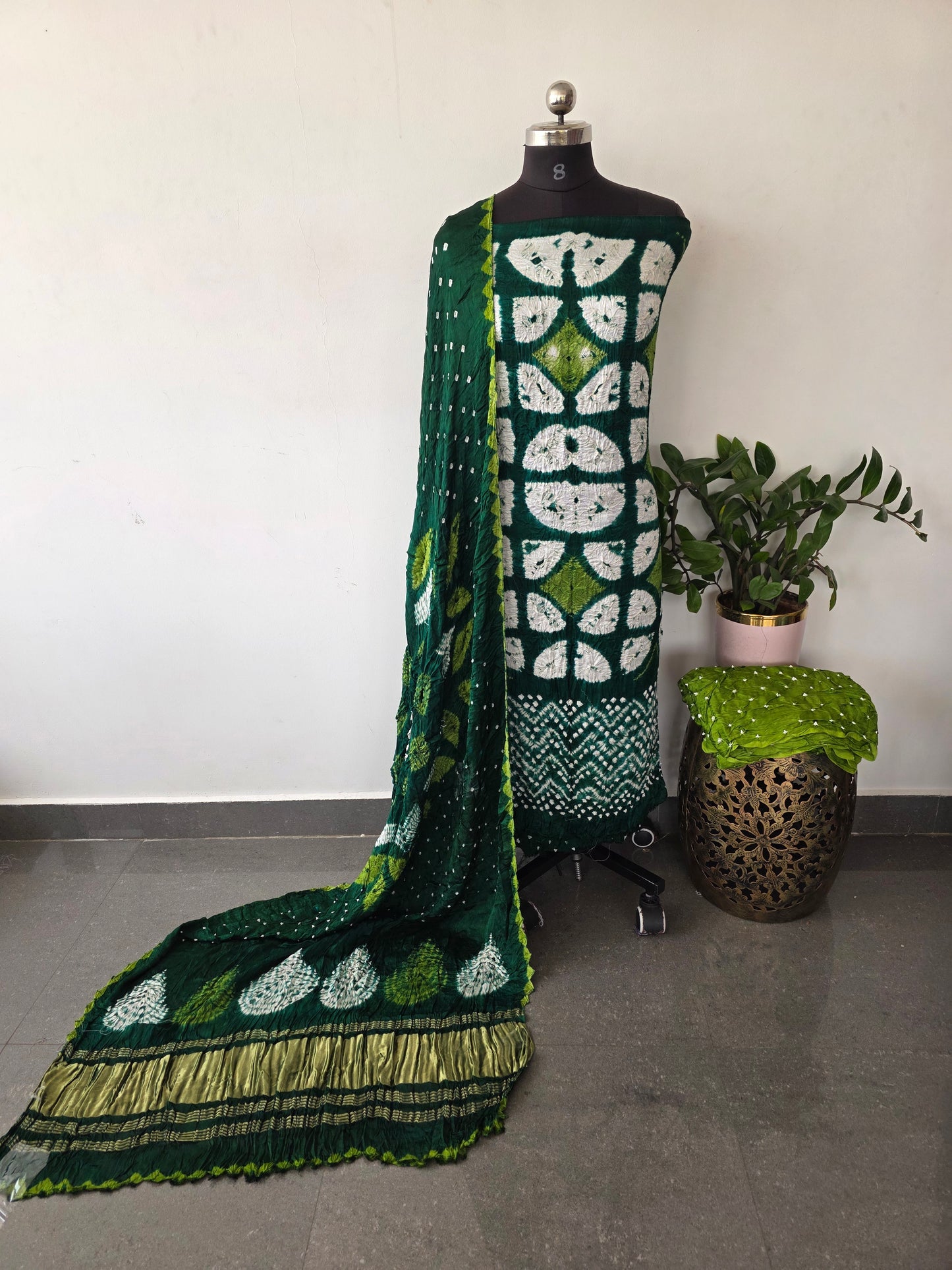 Handcrafted Modal silk shibori set - BN120