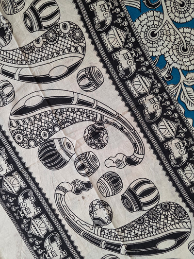 Pure Kalamkari Cotton Salwar Set (2.5 Metres) - Ak363