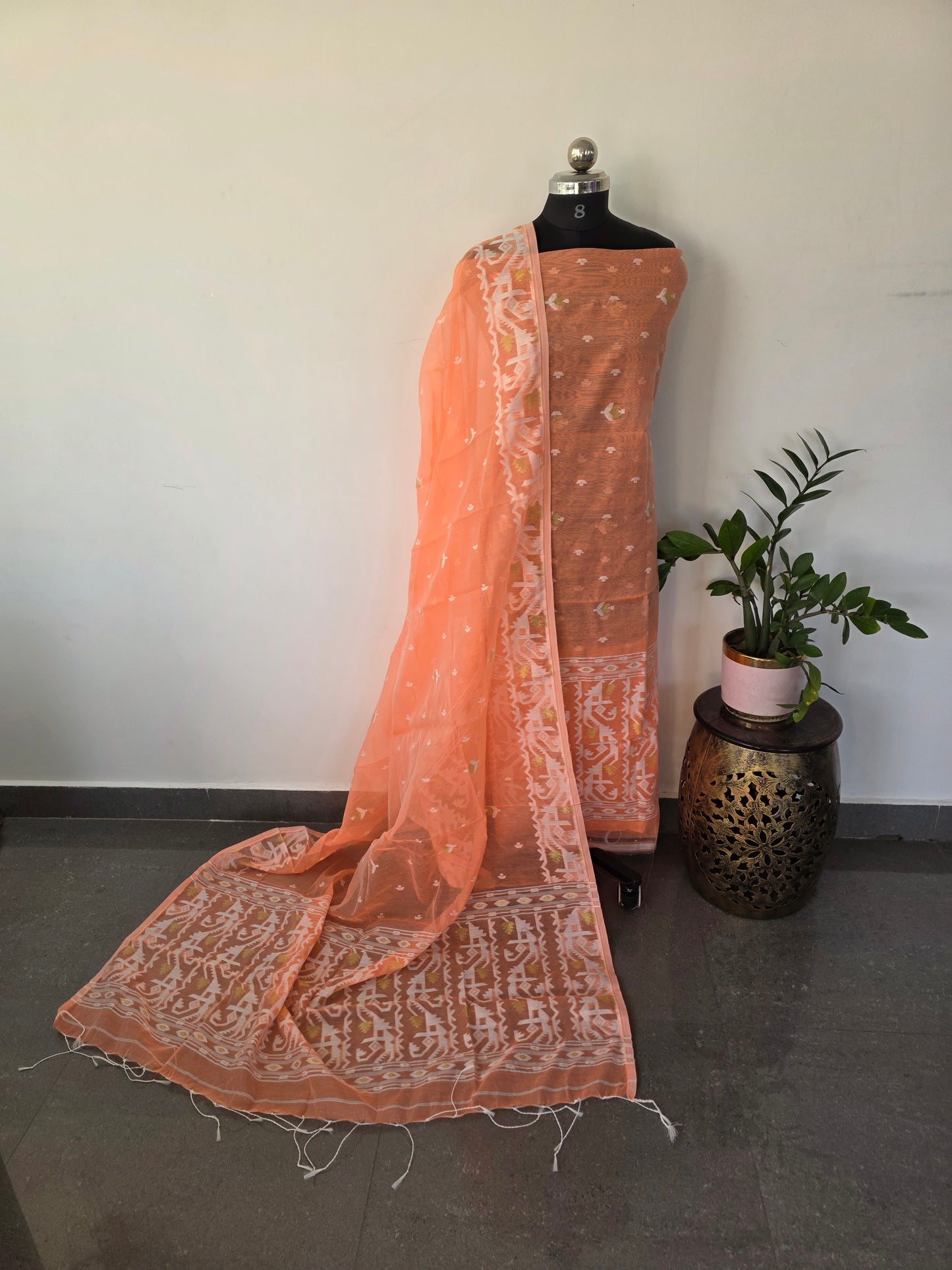 Jamdhani silk cotton set - FQ6