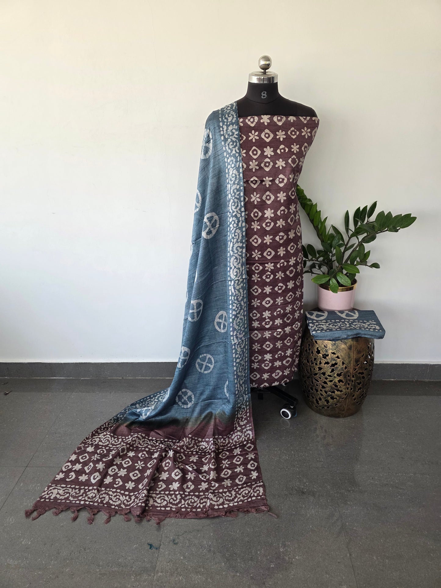 Bhagalpuri batik salwar set - BA40