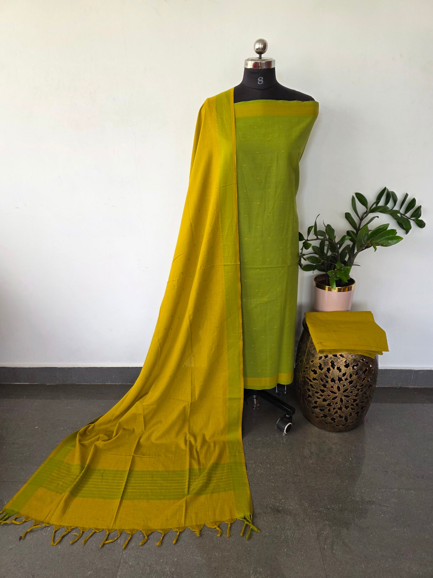 Prewashed South cotton jacquard weave set - HJ82