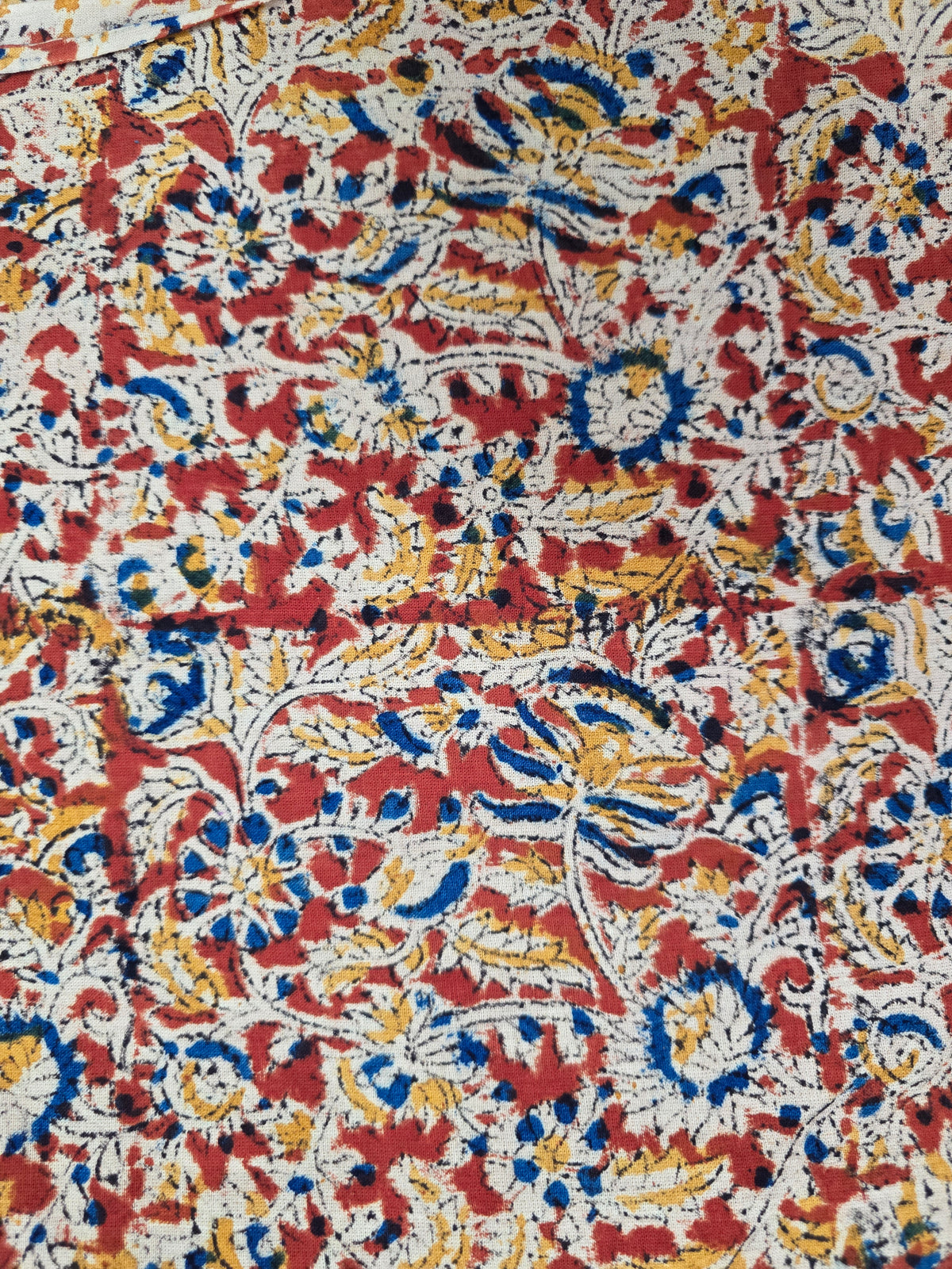 Handblock pure kalamkari cotton set (2 pc set) - AK525