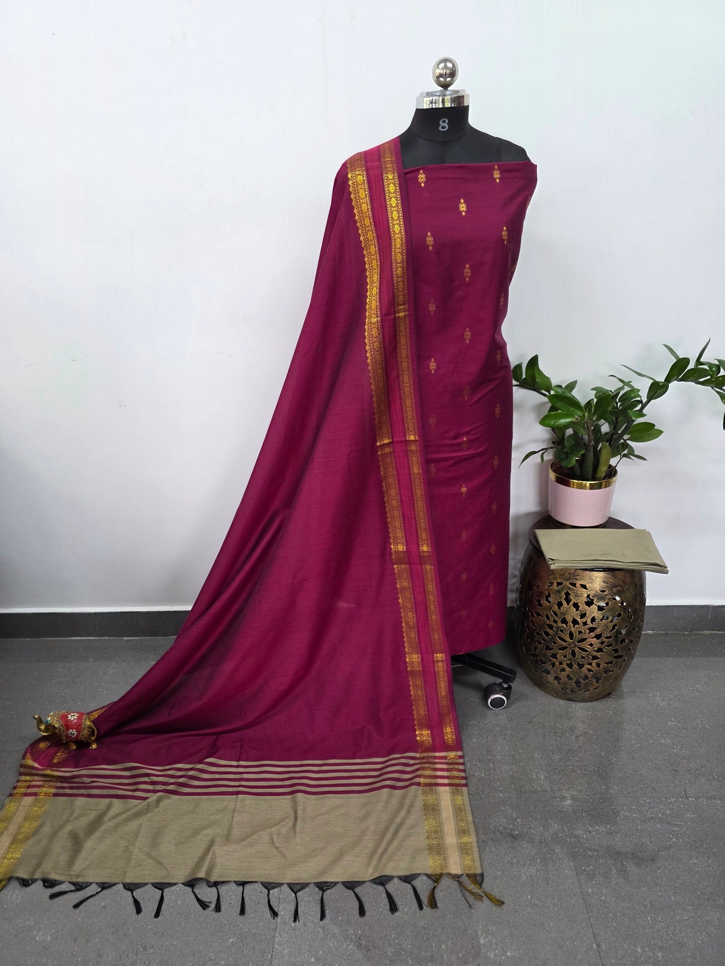Softy silk jari butta set - RW19