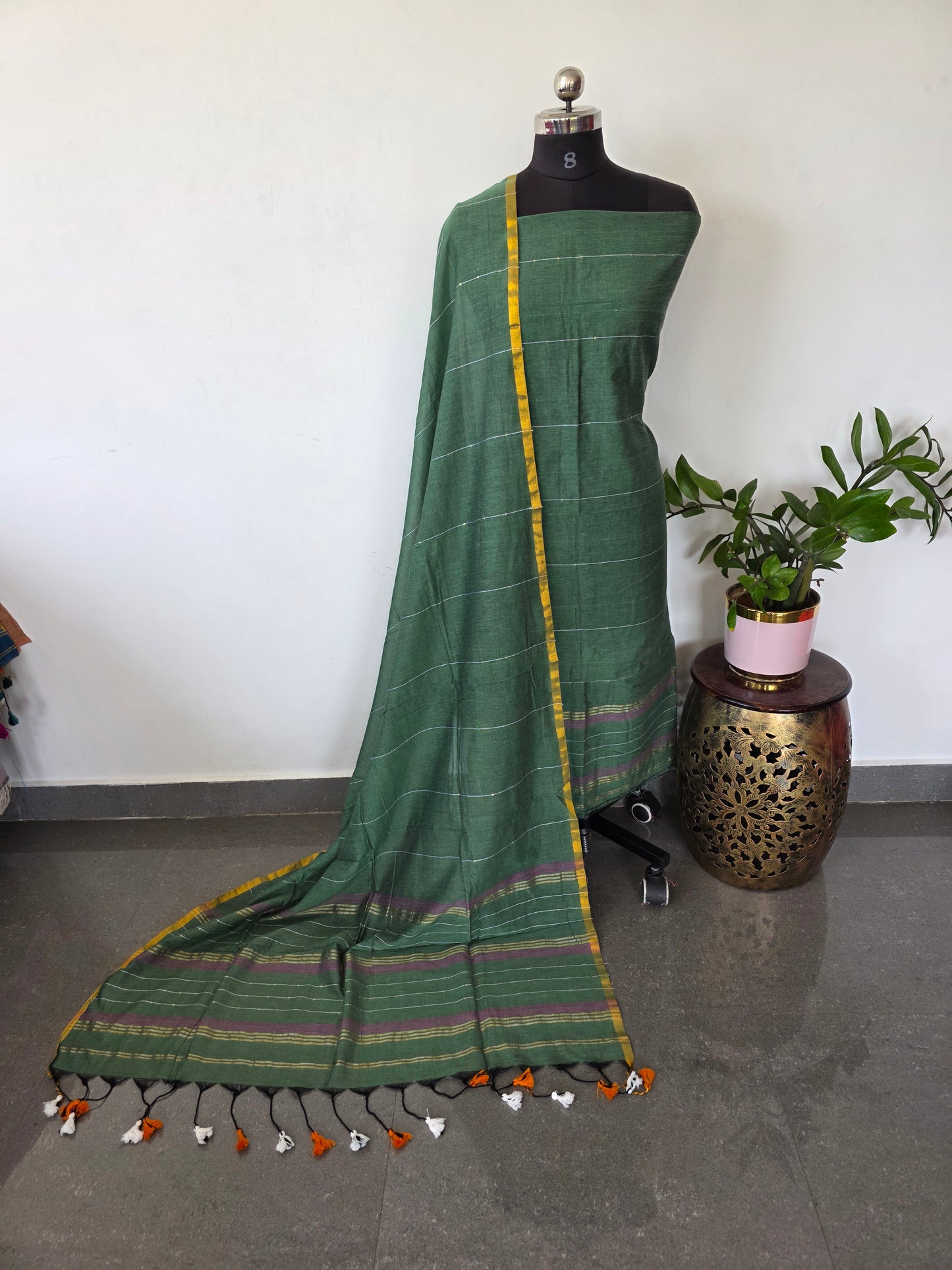 Premium mul khadi sequence work set - MUL361