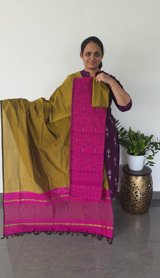 Pochampally sico full ikkat set - SA60