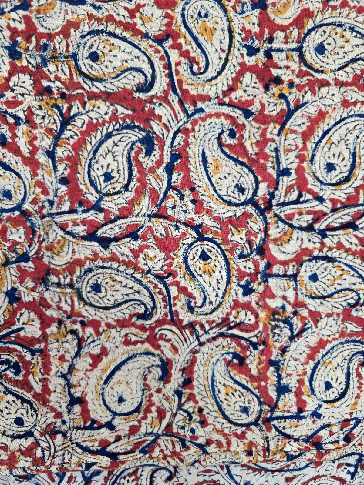 Handblock pure kalamkari cotton set(2pcs)-Ak526