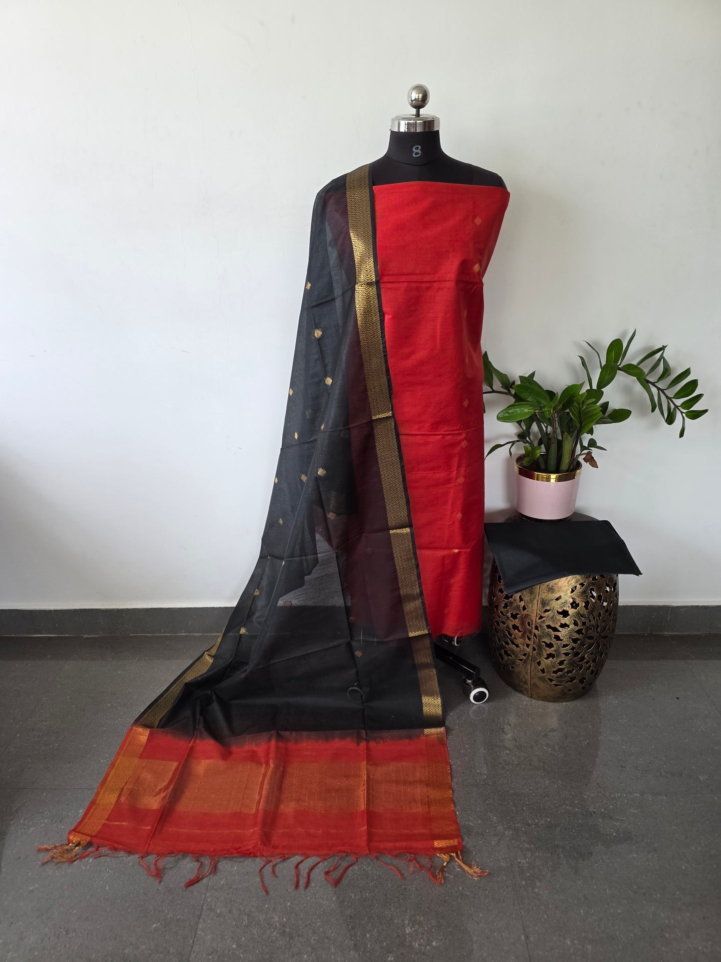 Bhagalpuri katan viscose silk set- BA335