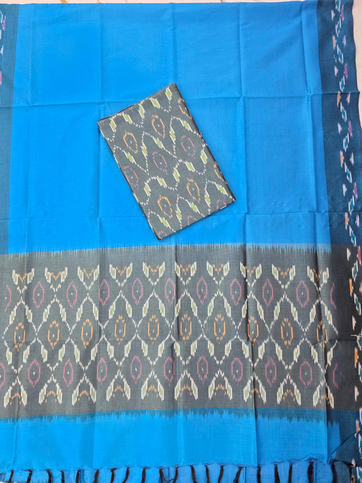 Mercerised Gas warp ikkat set -WW776