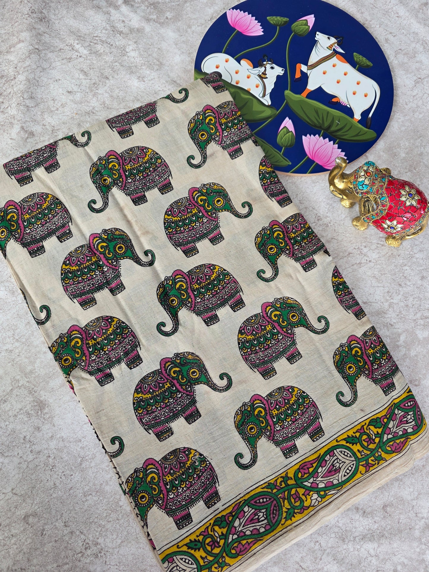 Pure kalamkari cotton saree - KS1