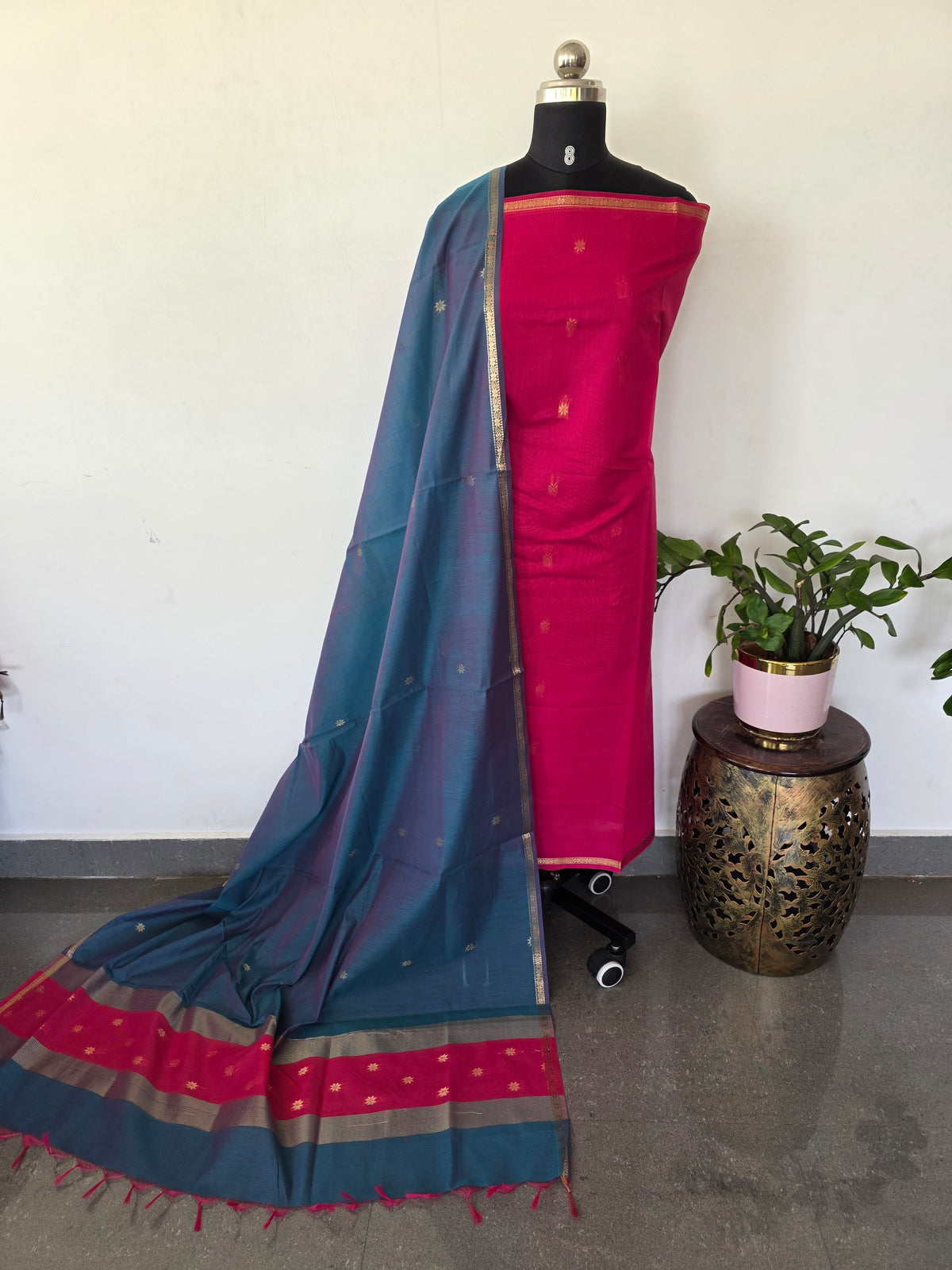 Semi Maheshwari silk salwar set-SM281