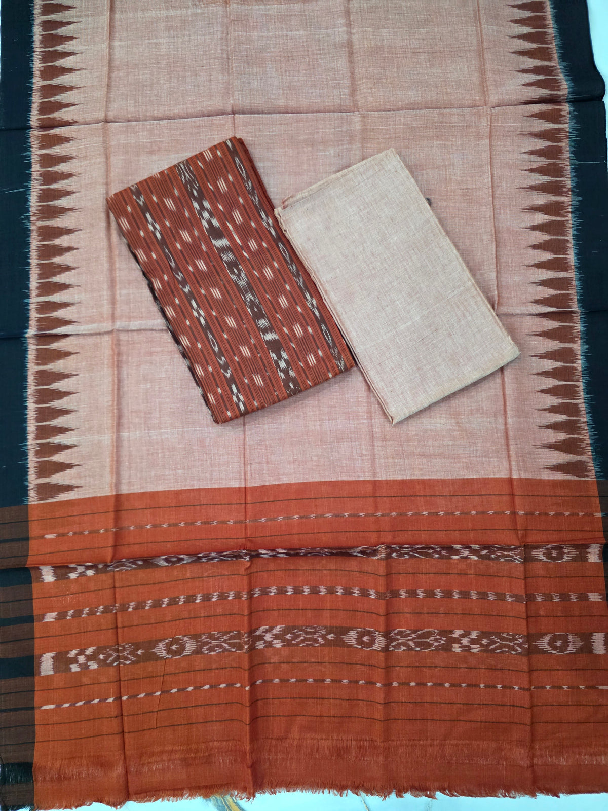 Sambalpuri ikkat cotton (3pc) salwar set -WW689