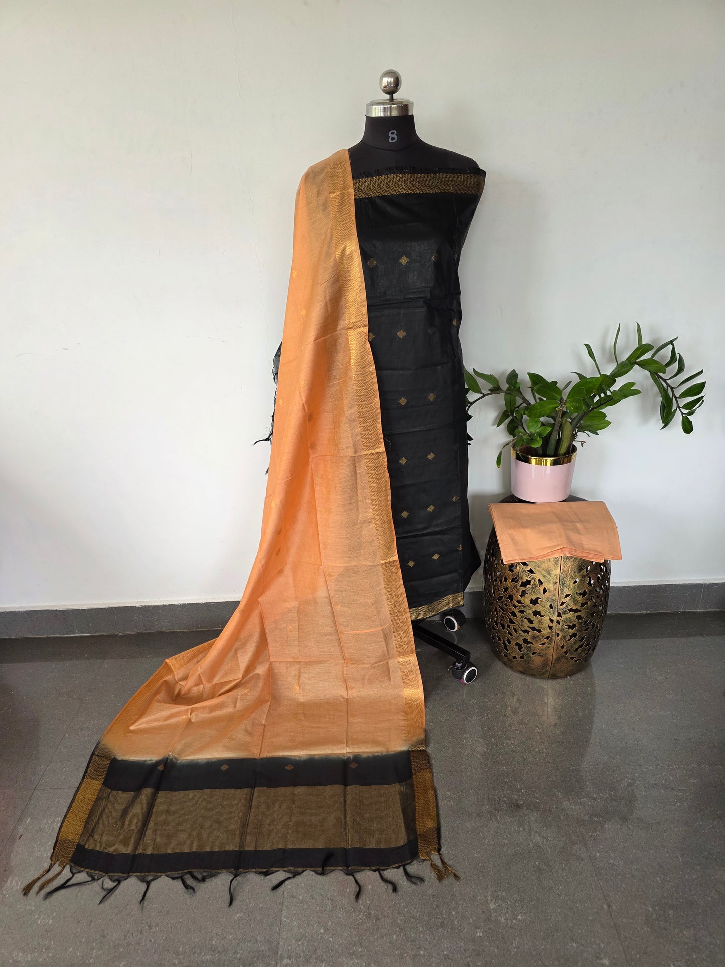 Bhagalpuri katan viscose silk set - BA492