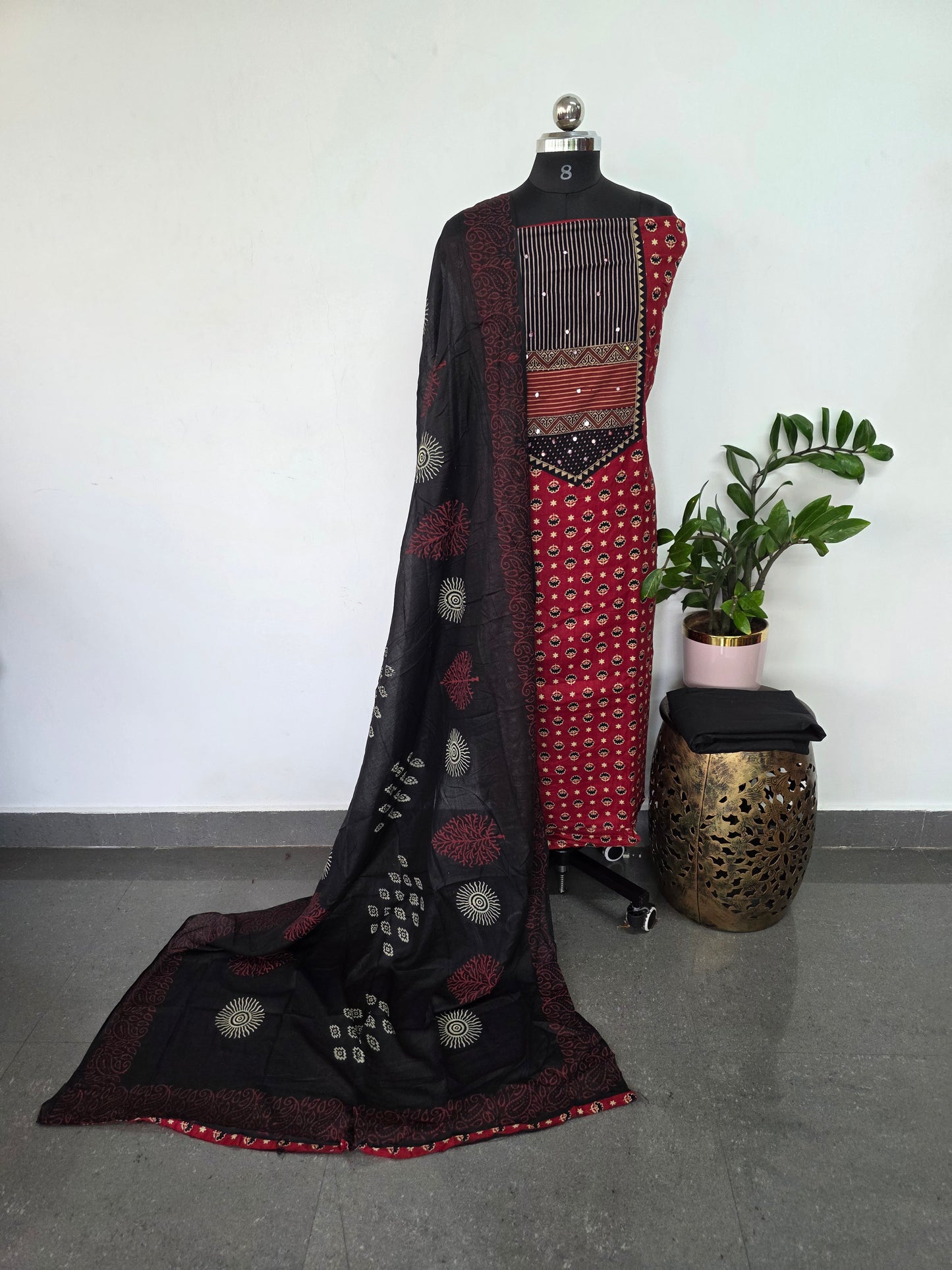 Ajrakh cotton set - BA275