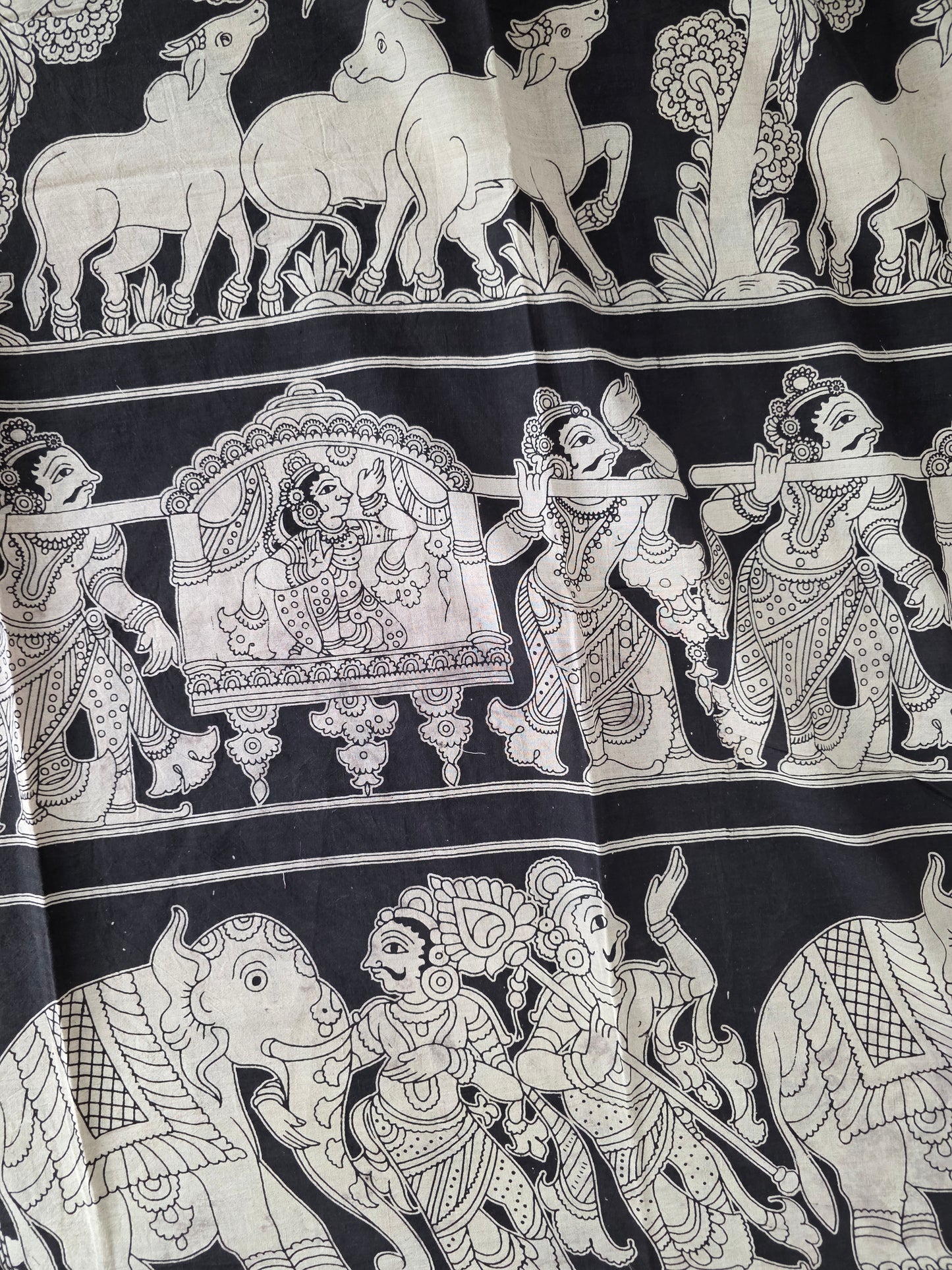 Pure Kalamkari Cotton Salwar Set (2.5 Metres) - Ak367