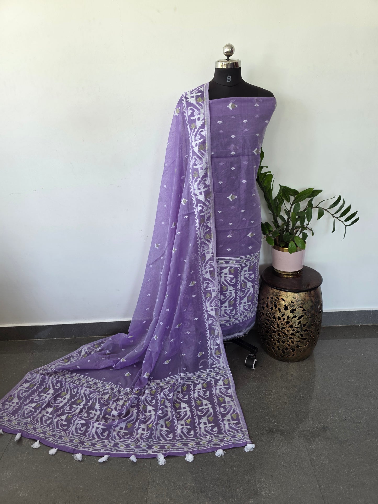 Premium Silk cotton jamdhani set - CLA138