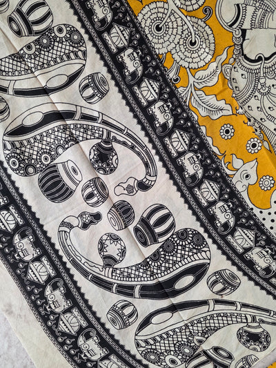Pure Kalamkari Cotton Salwar Set (2.5 Metres) - Ak362
