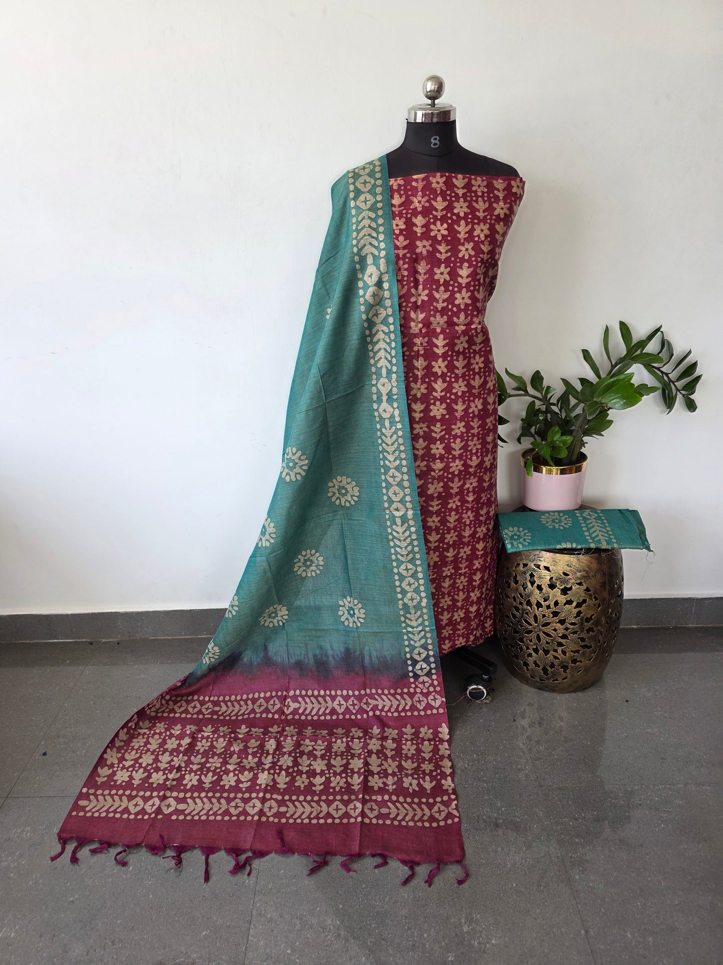 Bhagalpuri batik salwar set - BA470