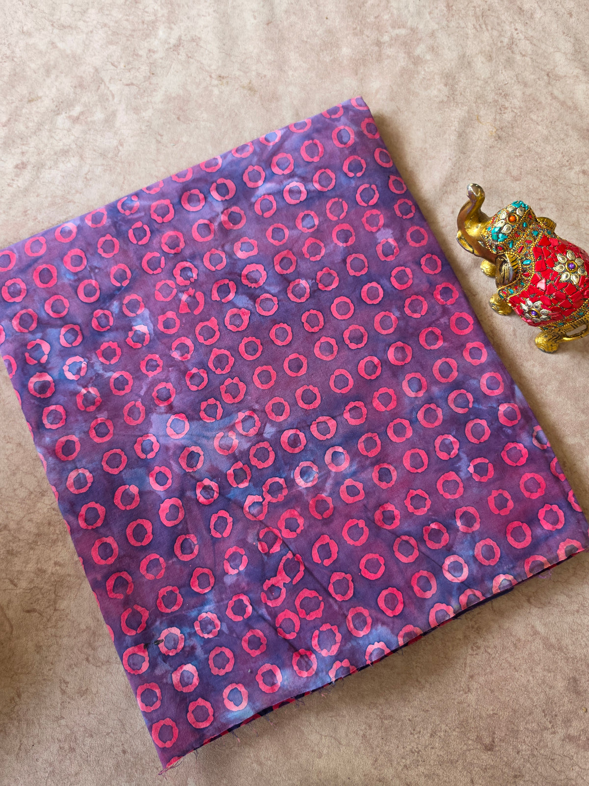 Handcrafted batik cotton running material -HB84
