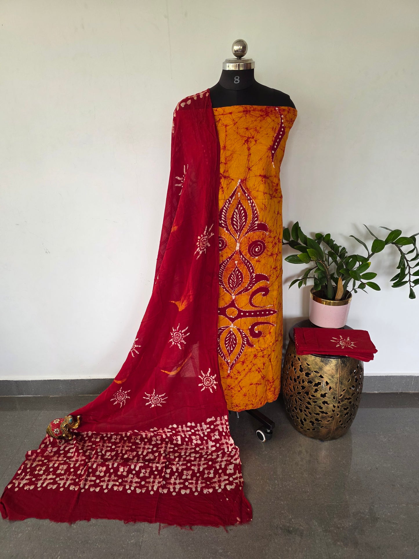 Handcrafted Batik cotton salwar set -BS24