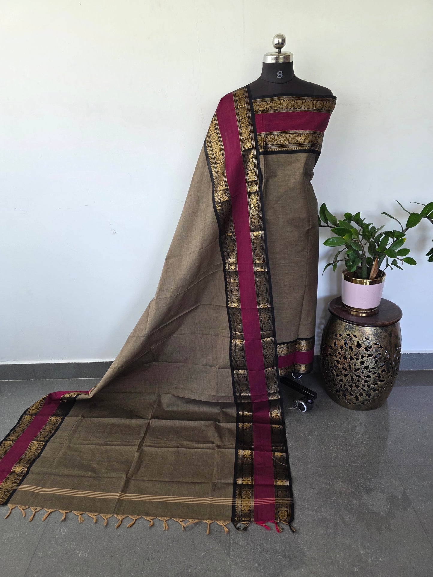 Premium chettinadu cotton salwar set -Ck225