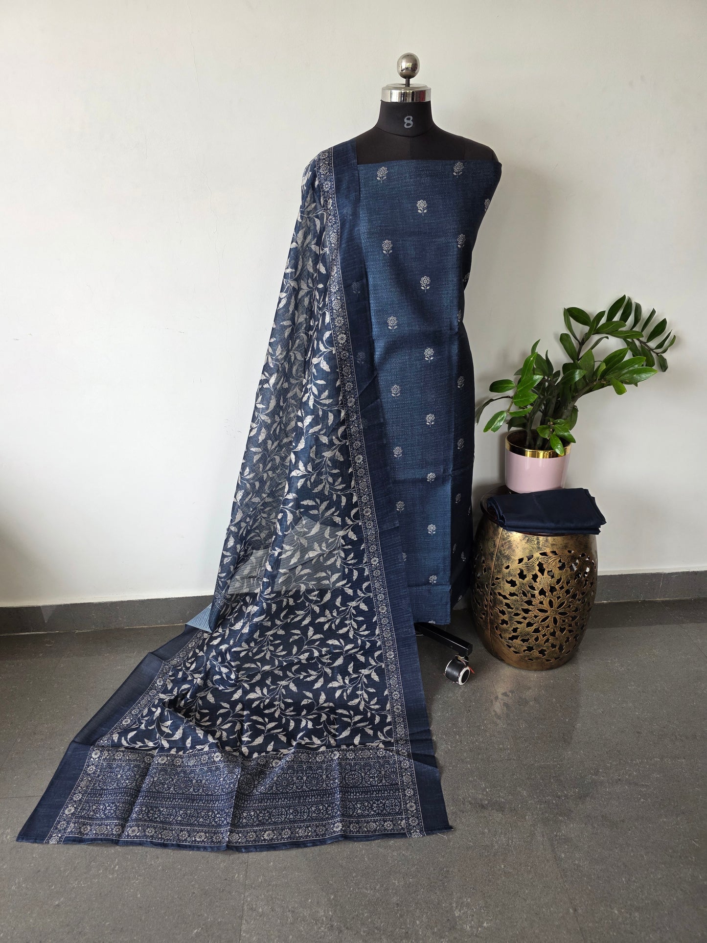 Premium semi tussar silk set - CLA338