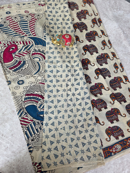 Pure kalamkari cotton saree  - KS5
