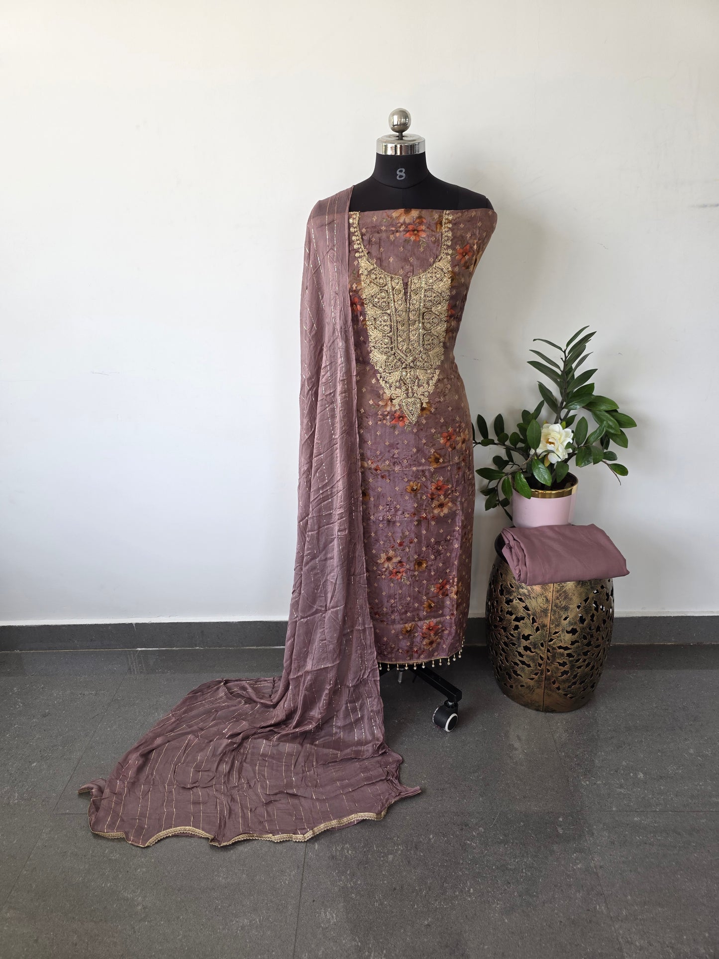 Viscose muslin silk set- VM27