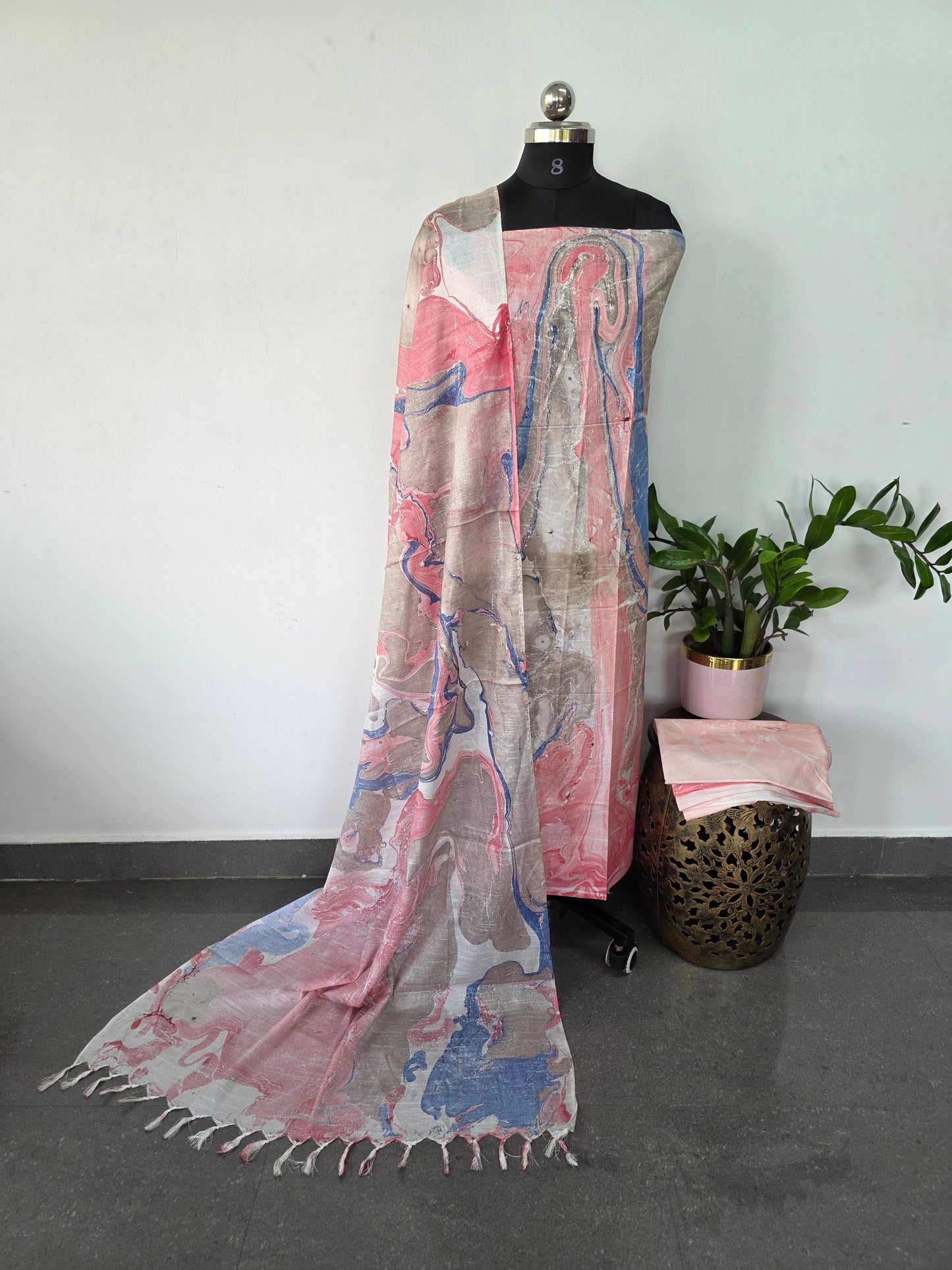 Bhagalpuri Marbal print salwar set - BA353