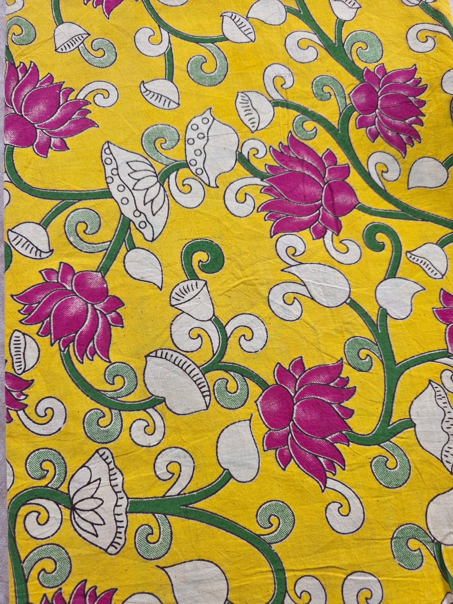 Pure kalamkari cotton running material (1 meter)- KM50