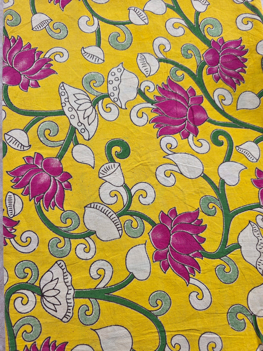 Pure kalamkari cotton running material (1 meter)- KM50